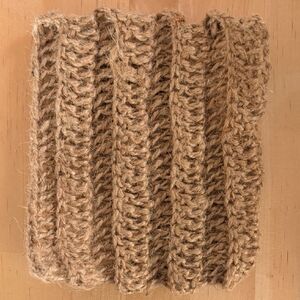 Hand Crafted Hemp Scouring Pad Crocheted Exfoliating Wash Cloth